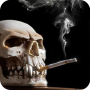 icon Smoking Skull Live Wallpaper