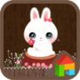 icon flowers rabbit