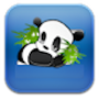 icon Jumping cute panda
