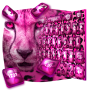 icon Pink Cheetah Drops Keyboard