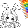 icon Cute Drawing : Anime Color Fan dla Samsung Galaxy Tab 2 7.0 P3100
