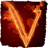 icon Fiery letter V 1.1