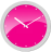 icon Pink Analog Clock 1.1