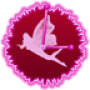 icon Fairy Pink Clock