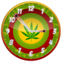 icon Rasta Weed Clock Widget