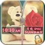 icon Teddy Bear Zipper Screen Lock