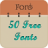 icon 50 Fonts for Samsung Galaxy 11 4.0