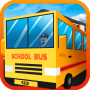 icon Blocky Urban City Schoolbus 3D