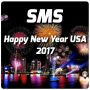 icon sms happy new year usa